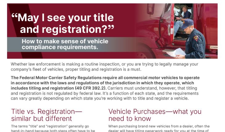 Title & Registration Compliance Brief