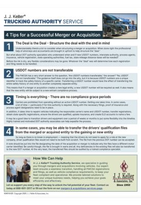 FREE Infographic on 4 Tips for A Successful Merger or Acquisition